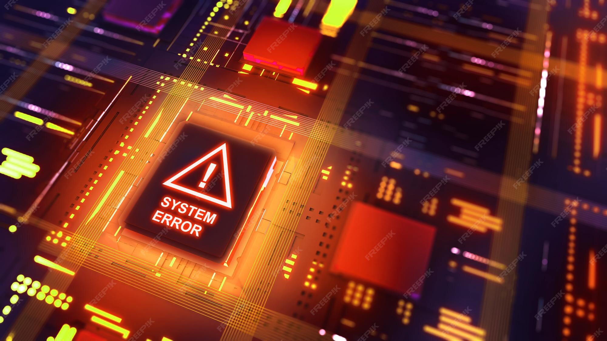 Premium Photo Computer processing work notify a security alarm