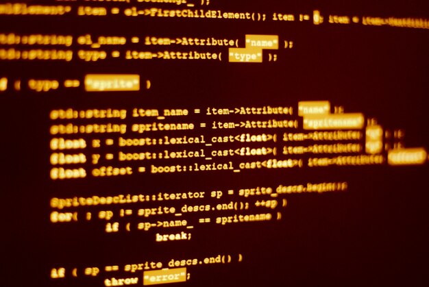 Free photo computer program code