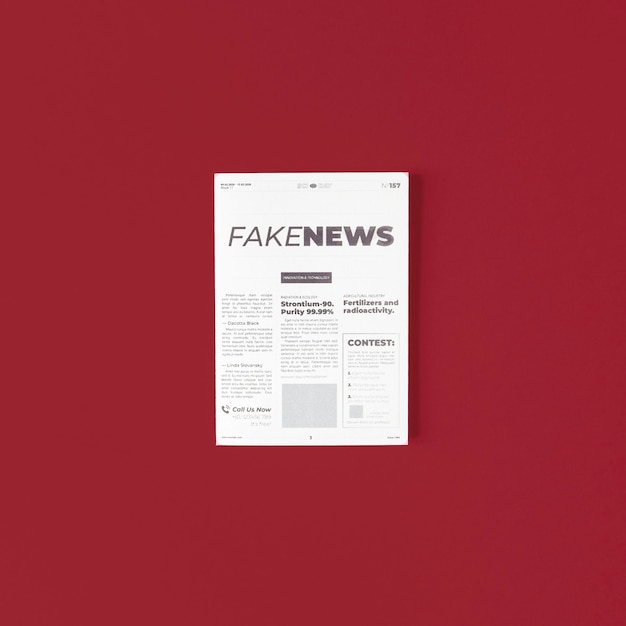 Foto gratuita concetto di fake news