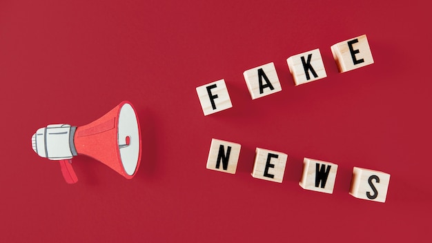 Free photo concept of fake news