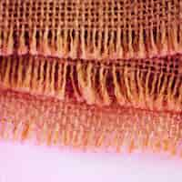 Free photo concept of fibers of burlap material in pinkness