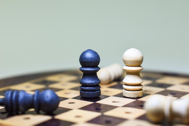 チェス盤木製チェス盤の競争の背景チェスの駒の概念