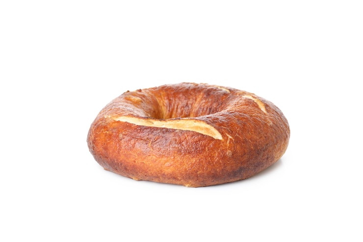 Free Photo concept of tasty bakery bagel isolated on white background