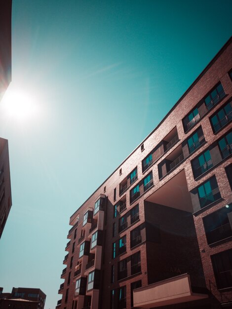 Concrete apartment building