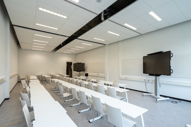 Conference room with televisions for presentations