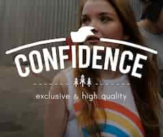 Free photo confidence vintage vector graphic concept