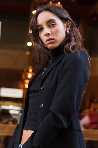 Confident beautiful young woman portrait