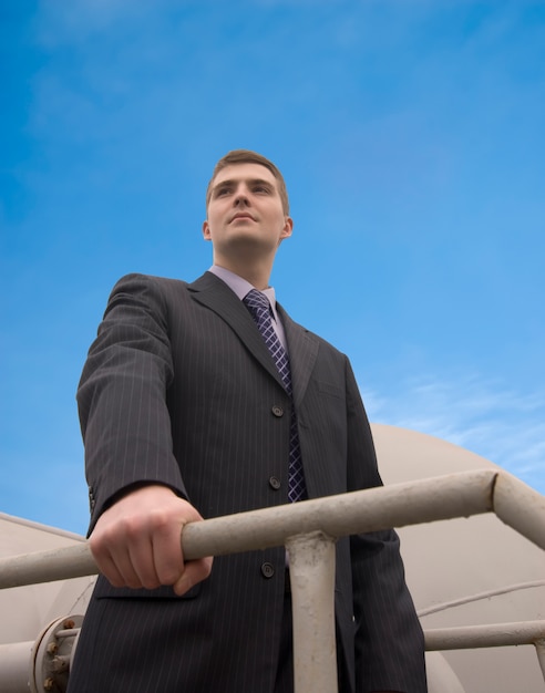 Free photo confident businessman