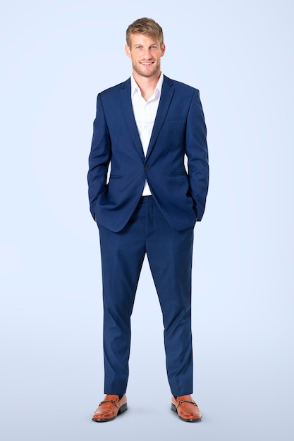 confident european businessman full body portrait for jobs and career campaign