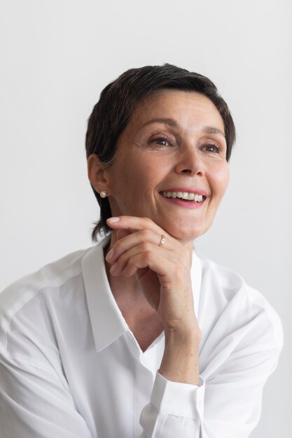 Confident middle aged woman portrait