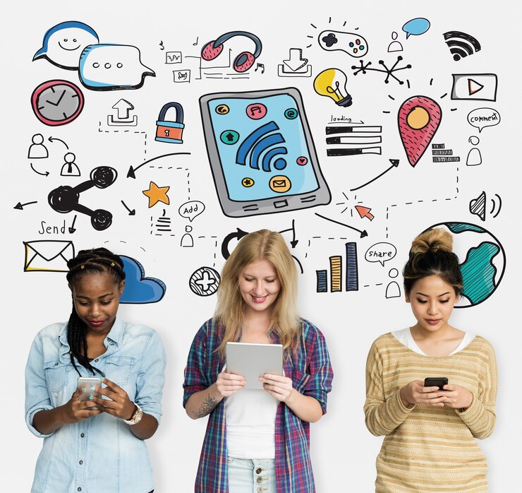 Free Photo connection networking interconnection link bond