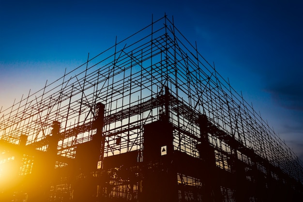 Construction Site silhouettes