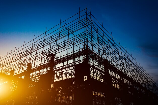 Construction Site silhouettes