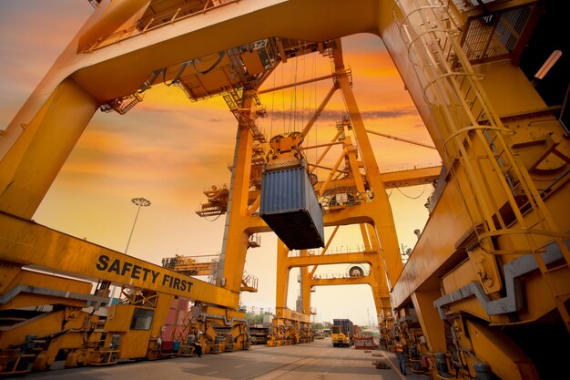 Free photo container operation in port series