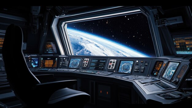 control table of a spacecraft from the inside