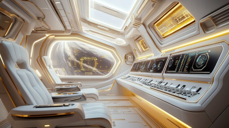 Free Photo control table of a spacecraft