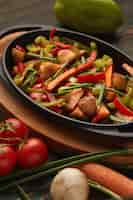 Free photo cooked vegetables