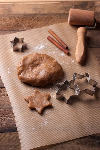 Cookie dough with decorative elements