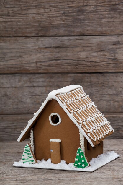 Cookie house with trees