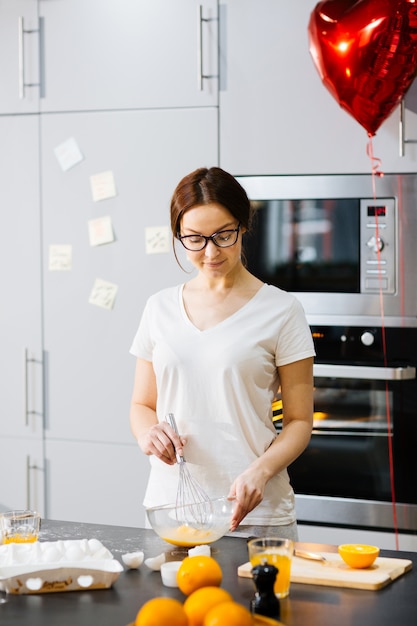 Free photo cooking at home