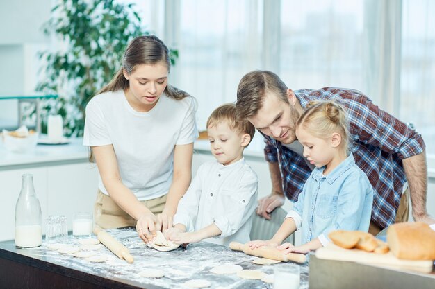 Cooking with parents