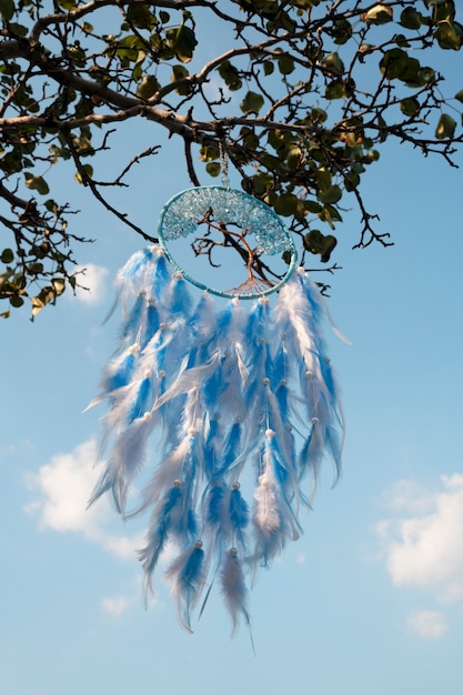 Free photo cool dream catcher outdoors