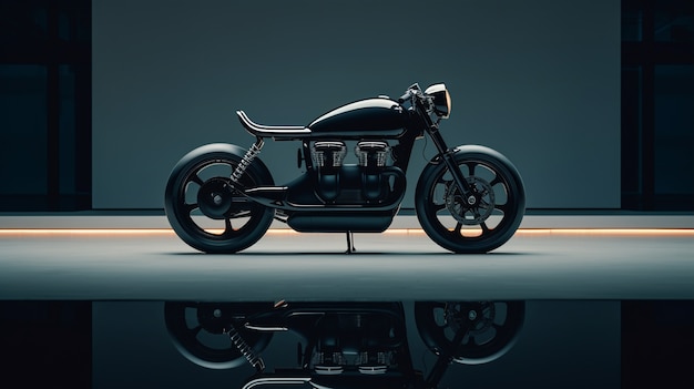 Cool motorcycle  indoors