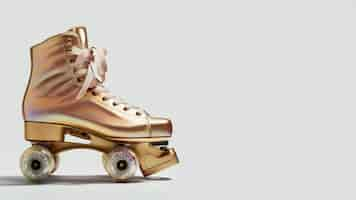 Free photo cool roller skate with copy space still life