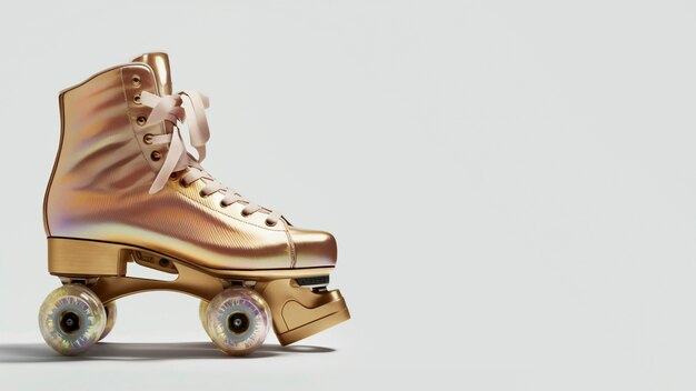 Cool roller skate with copy space still life