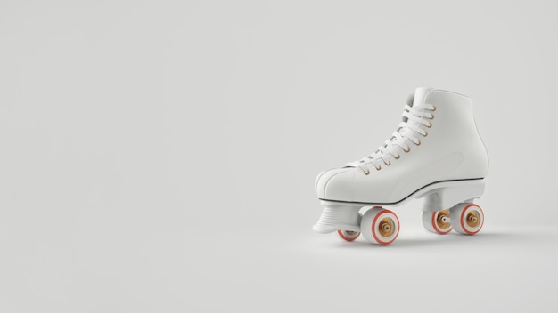 Free photo cool roller skate with copy space still life