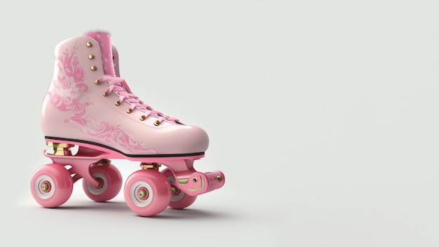 Free photo cool roller skate with copy space still life