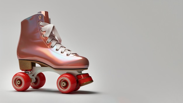 Free photo cool roller skate with copy space still life