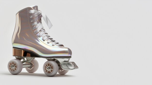 Cool roller skate with copy space still life