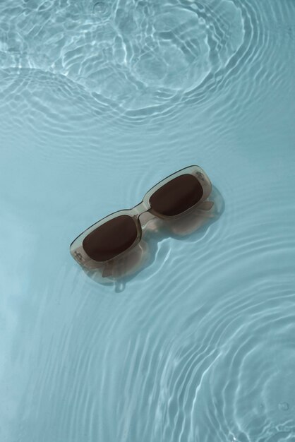 Cool sunglasses underwater still life