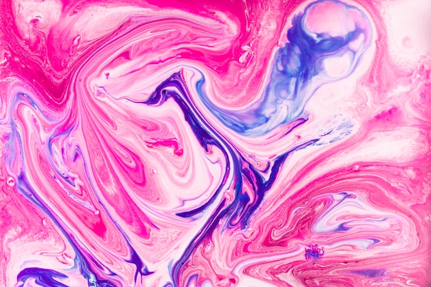 Cool waves of paint with color