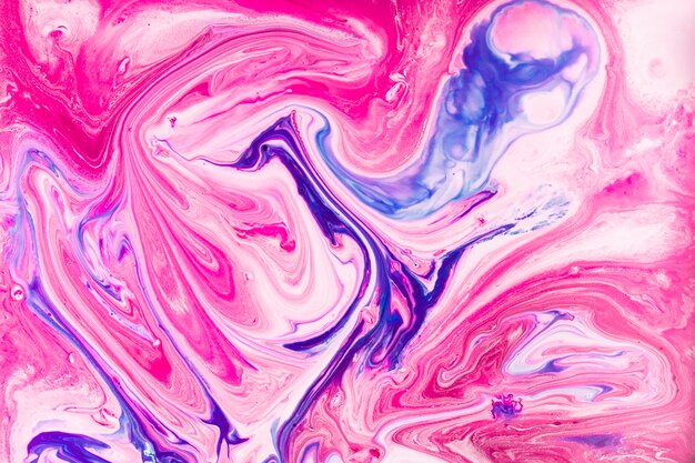 Cool waves of paint with color