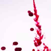 Free photo copy space blurred red ink drops