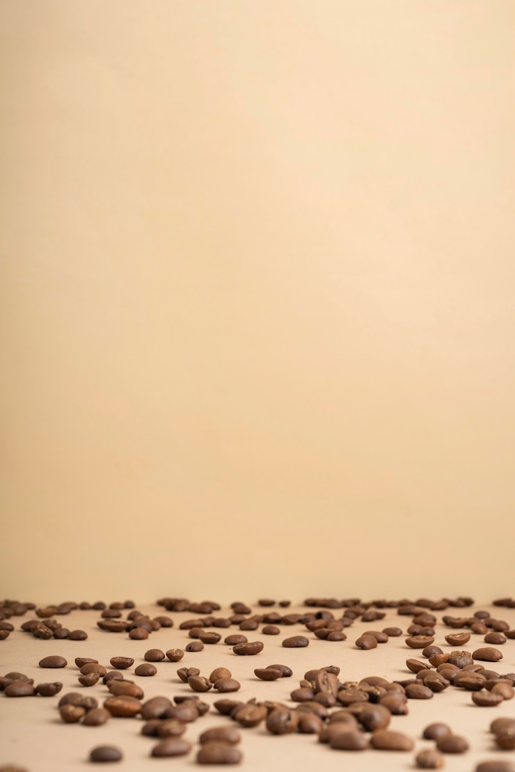 Free Photo copy space coffee beans