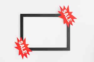 Free photo copy space frame with sale label