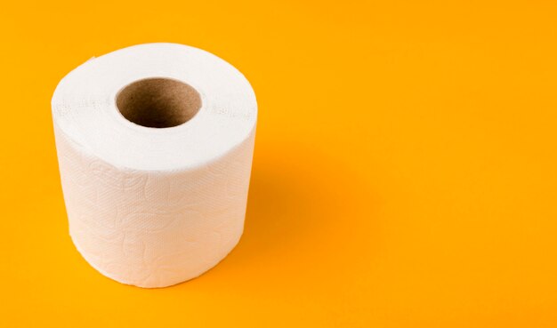 Copy-space toilet paper roll