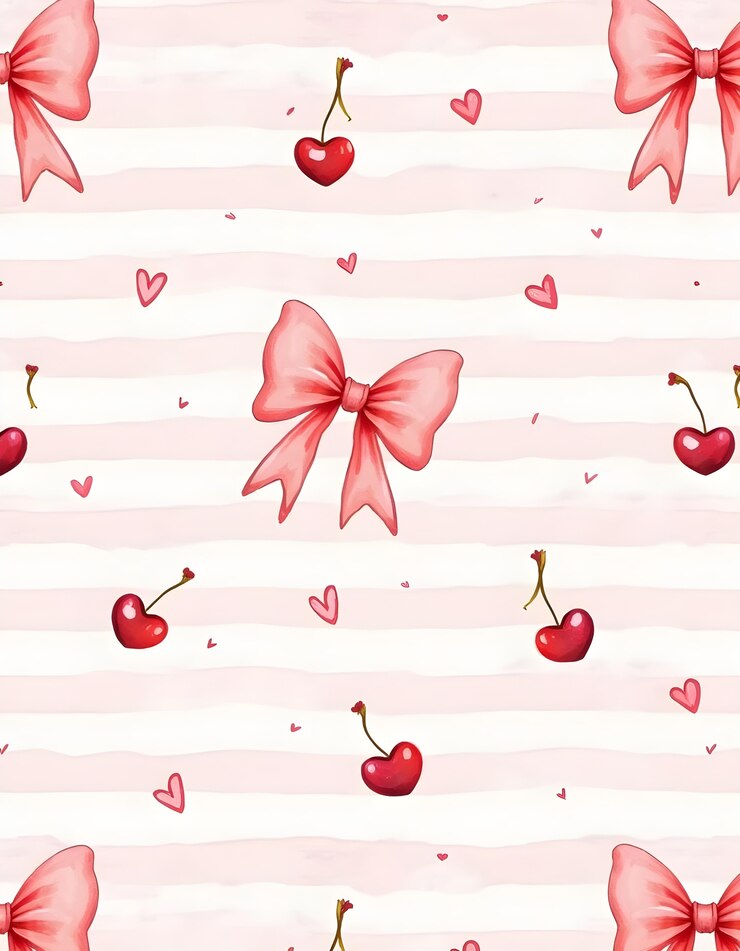 Free Photo coquette watercolor pattern