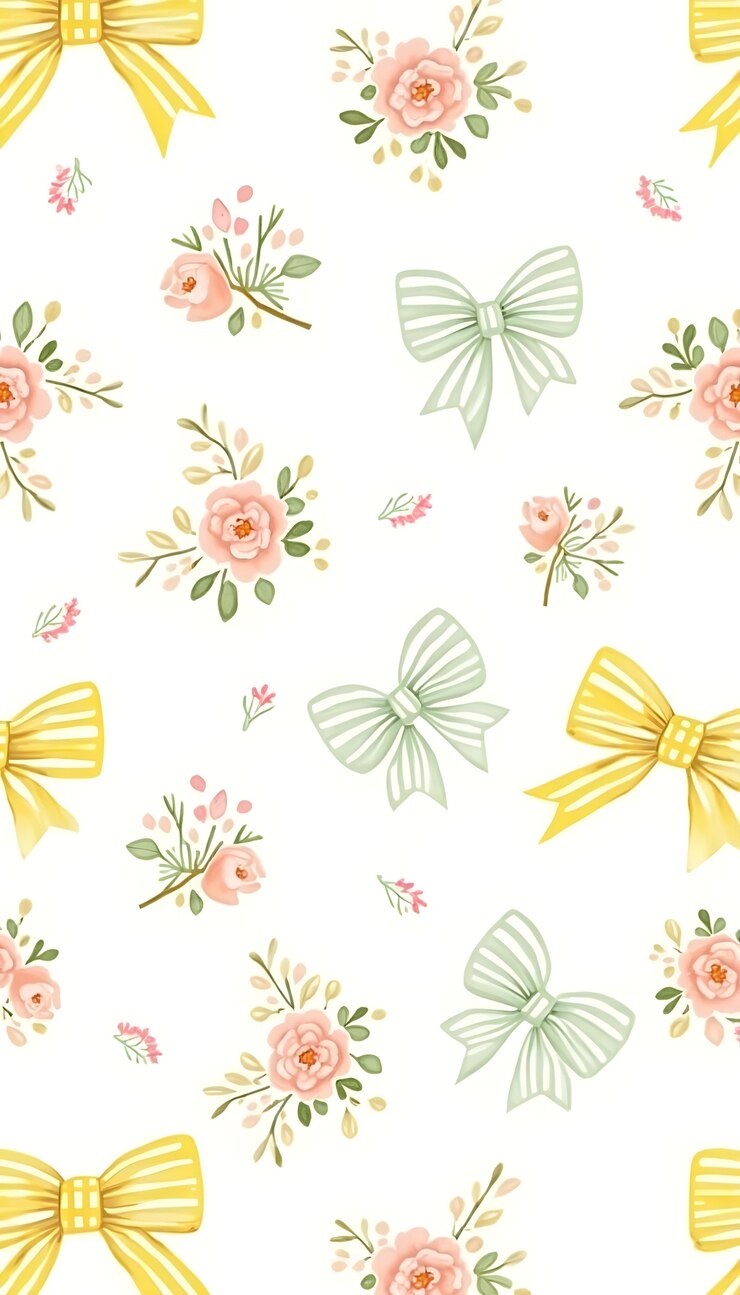 Free Photo coquette watercolor pattern