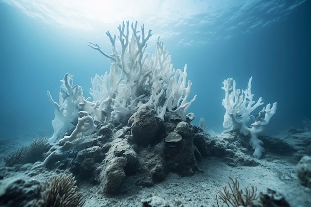 Coral bleaching threat sealife