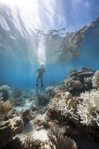 Coral bleaching threat sealife