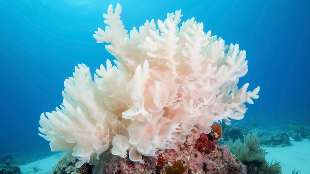 Free photo coral bleaching threat sealife