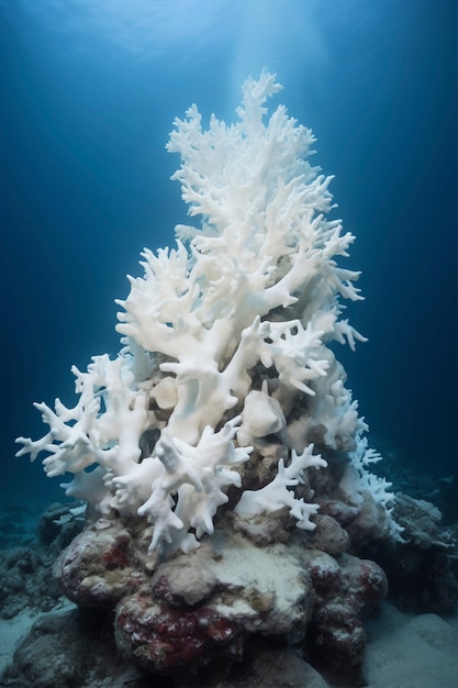 Free photo coral bleaching threat sealife