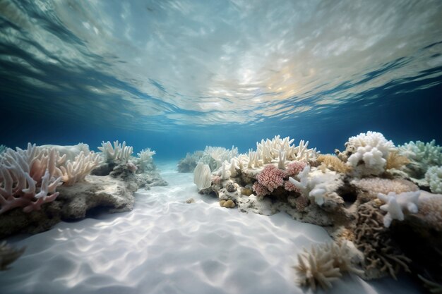 Coral bleaching threat sealife