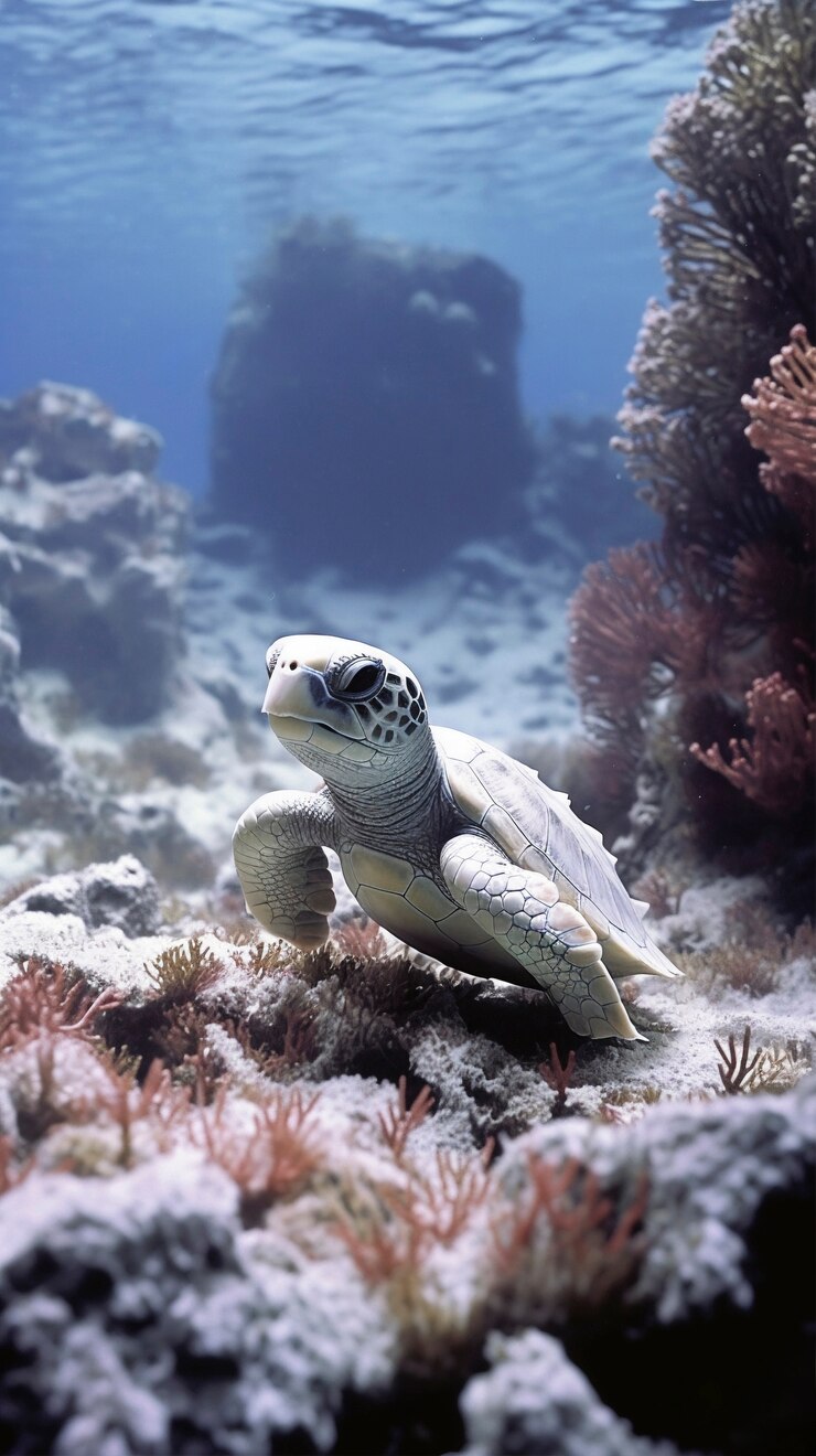 Free Photo coral bleaching threat sealife