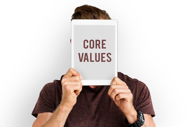 Core values word young people