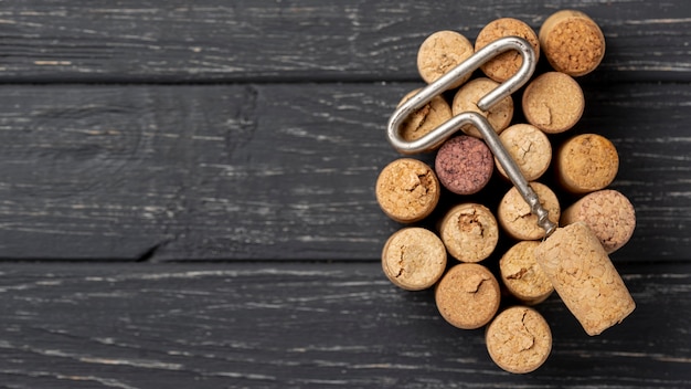 Corkscrew and wine stoppers collection